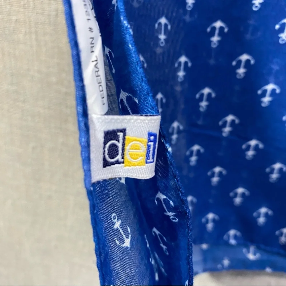 Dei anchor Scarf Blue & White‎